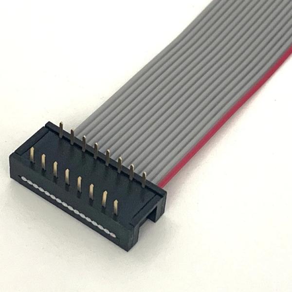 Buy DIP Plug Grey Flat Cable Assembly 16 Pin Ribbon Cable UL2651 28awg 2.54mm Pitch at wholesale prices