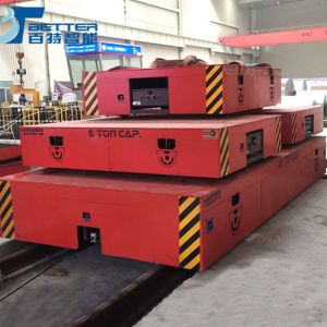 50ton Motorized Rail Transfer Table Track Bogie Carrier