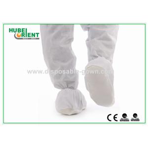 China Skid Resistant PP CPE Disposable Shoe Cover With NPVC Sole on sale