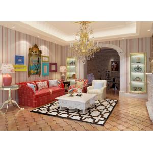 China Eco - friendly Vinyl Modern Striped Kids Wallpaper Asian Design Wallpaper on sale