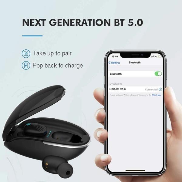 Sport Noise Reduction Smallest Wireless Bluetooth Earbuds Microphone Earphones