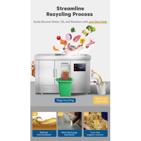 Commercial Food Waste Shredder Garbage Disposer Machine Food Waste Disposer