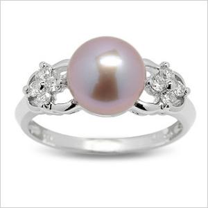 Melinda a Freshwater Cultured Pearl Engagement Ring For Women