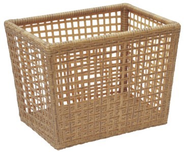 Buy Waterproof Handweaved Hotel Laundry Bin Washable Rattan Plastic at wholesale prices