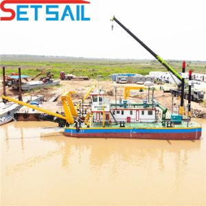 Quality 8 Inch Cutter Suction Dredger with Underwater Sand Pump Total Weight 85ton for sale