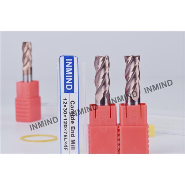 9mm *4F Square End Mill SiN Copper Colour , upto HRC55 , end mill supplier