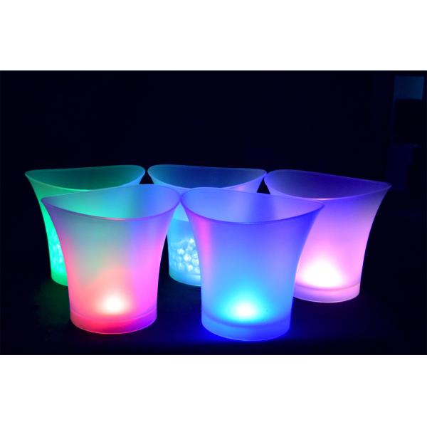 Hot seller plastic led champagne ice bucket