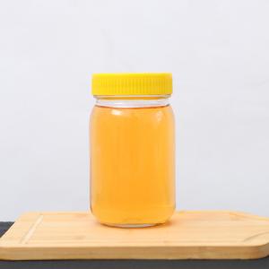High Quality Honey Jar And Spoon Octagonal glass bottle 375ml 750ml