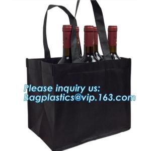 Recycle Durable Two Bottles Non Woven Wine Bag, customized high quality non