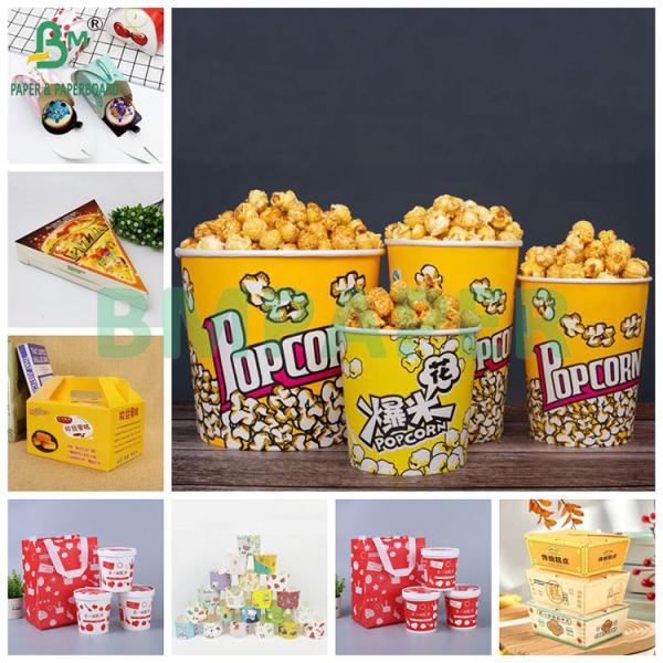 270gsm One Side Coated Food Grade Bleach Card For Making Takeway Box