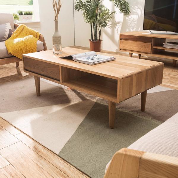 Coffee Table Design Solid Wood Living Room Modern Furniture FL-B006-C
