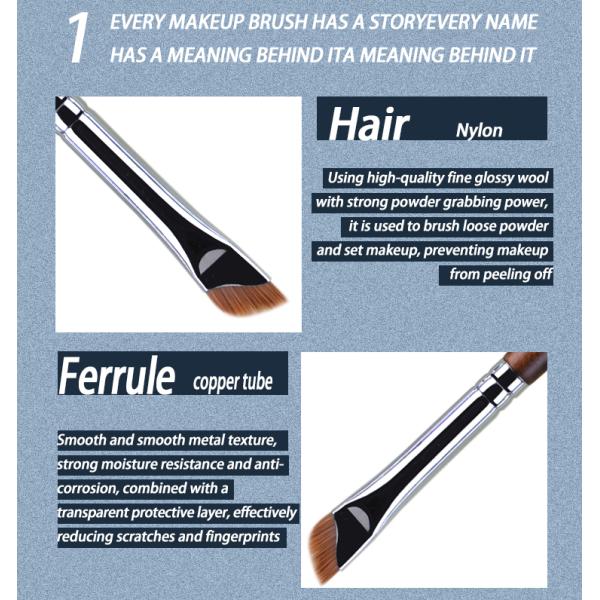 TOUCH UP 25 Professional Blade Eyeliner Brush Custom Logo Synthetic Hair With Logo High Durability