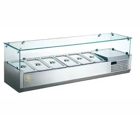 Countertop Salad Station New Restaurant Salad Sandwich Stainless Steel Table