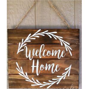 Home Decor Personalized Family Welcome Signs 40 X 40 Cm ODM / OEM Service
