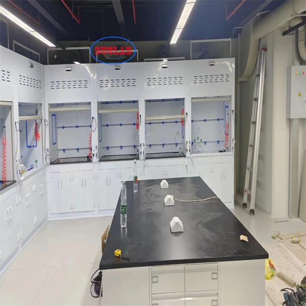 Buy Horizontal Structure Chemical Fume Hood Laboratory Fume Cupboard With Scrubber - Efficient LED Lighting at wholesale prices