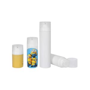 PP White Airless Bottle from 30ml to 200ml Skin Care Cosmetic Packaging for Sun