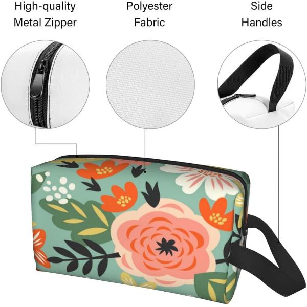 Multifunctional Waterproof Cosmetic Bags Toiletry Bag Digital Printed