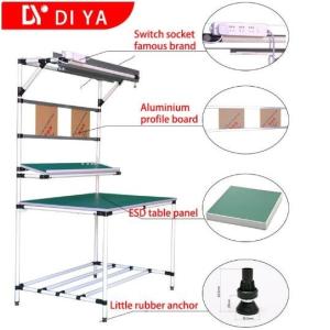 Quality Lean Tube Assembly Workbench DY38 Customized Assembly Line Table for sale