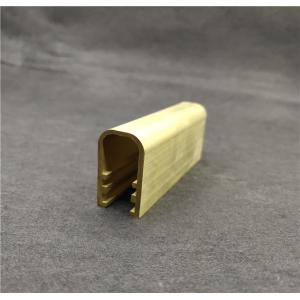 6 meter Length Brass U Profile , Rustproof Brass Tile Trim