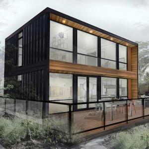 Zontop Modern Frame Cheap  Easy Assemble 2 Story China Prefabricated Prefabricated Cheap Living House Container House