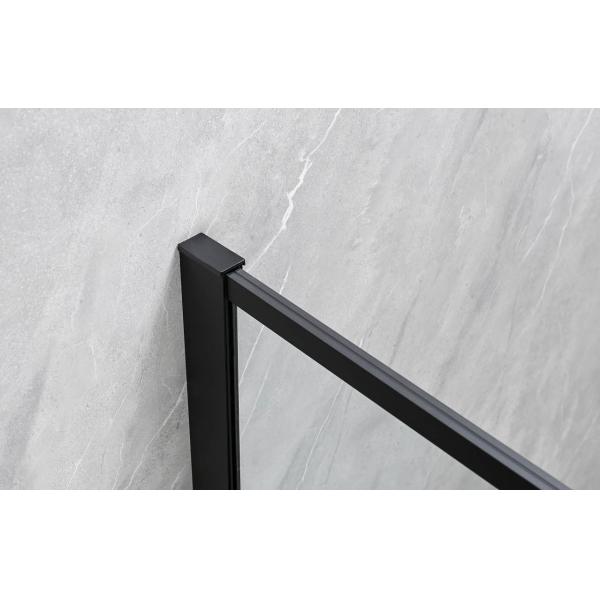 6/8mm Tempered Glass With Black Alum Frame Frameless Shower Enclosure For Stylish Bathroom