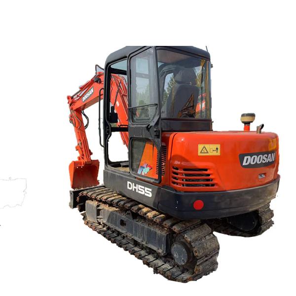 Buy DH55 Used Doosan Excavator Maximum Digging Height 5330mm With Isuzu 4JB1 Engine Brand at wholesale prices
