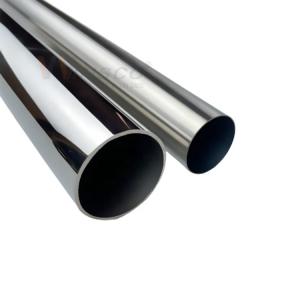 Quality 201 304 316 Grade 0.4mm-3.0mm Thickness Stainless Steel Round Pipe 40mm Diameter Satin Mirror Surface Inox Handrail Tube for sale