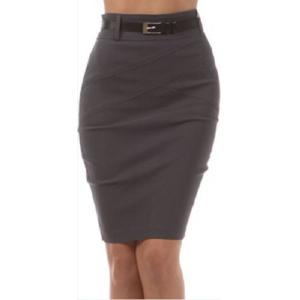 Quality Slim Womens / Ladies Summer Skirt , Slim Black Ofiice Lady Dress for sale