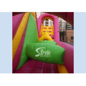 12m long giant commercial inflatable obstacle course with big slide for kids