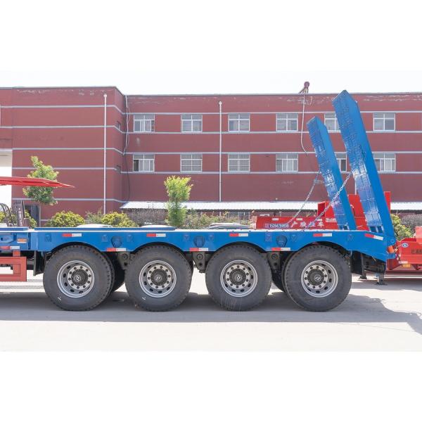 Buy Four-Axle 80t Lowbed Trailer for Construction Projects 24hour Online Service Provided at wholesale prices