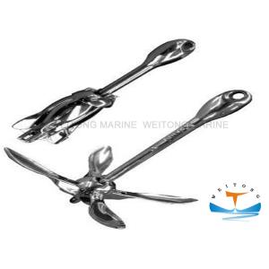Marine Stainless Steel Folding Anchor For Yacht Galvanized Surface