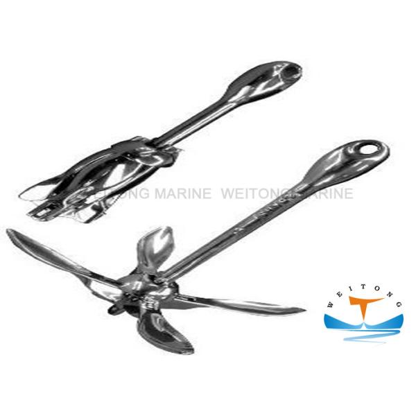 Buy 300mm Stainless Steel Folding Anchor , Light Duty Anchors Mirror Polish Finish at wholesale prices