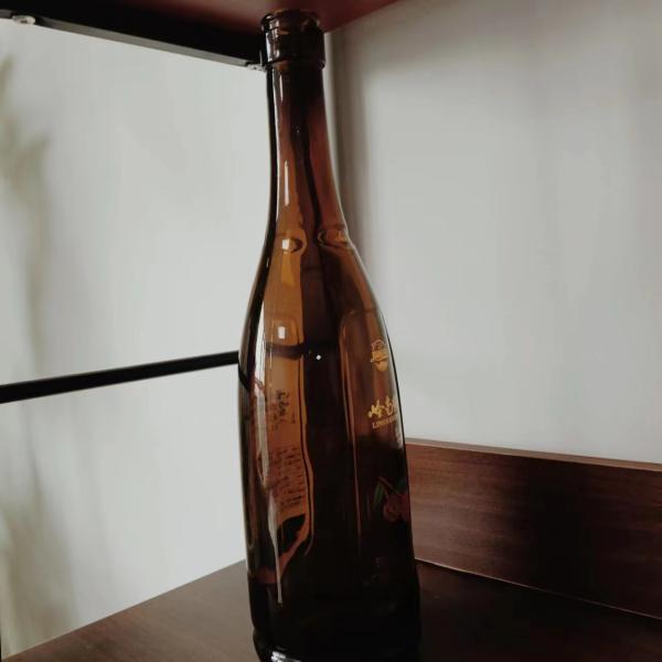 300ml 750ml 1000ml Classical Luxury Customized Amber Glass Bottle for Juice Packaging