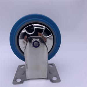 Blue TPR Tread with Dust Cover Rigid Caster 3 inch