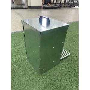 5kg Auto Chicken Feeder Treadle Self Opening Galvanized Chook Poultry