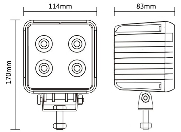 BB-28(Epistar/CREE led work light)-40W