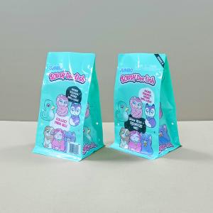 China Stand Up Zippered Pouch With Flat Bottom For Kids' Toy Packaging - Plastic Gift Bags on sale