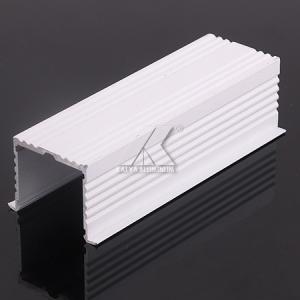 16*19 LED Aluminium Profile White Powder Coating 6063 Material Accurate Size