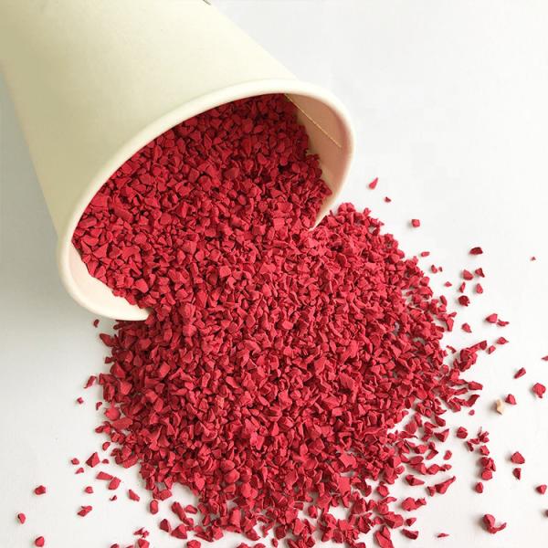 Buy SGS Red 3mm EPDM Granules Flooring Odorless SBR System Free Sample at wholesale prices