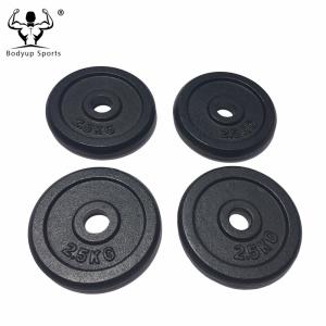 Black Painting 1-inch Cast Iron Weight Disc Plates