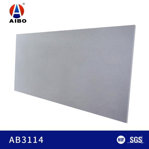 Buy 20mm Thick Pure Grey Artificial Quartz Kitchen Countertop All around the world at wholesale prices
