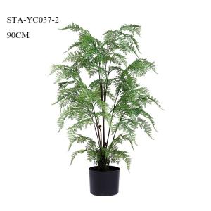 Mutiple Trunks Fake Fern Plants , Artificial House Plants Everlasting Tropical
