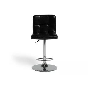 Upholstery Swivel Adjustable Height Bar Stool Polished For Kitchen