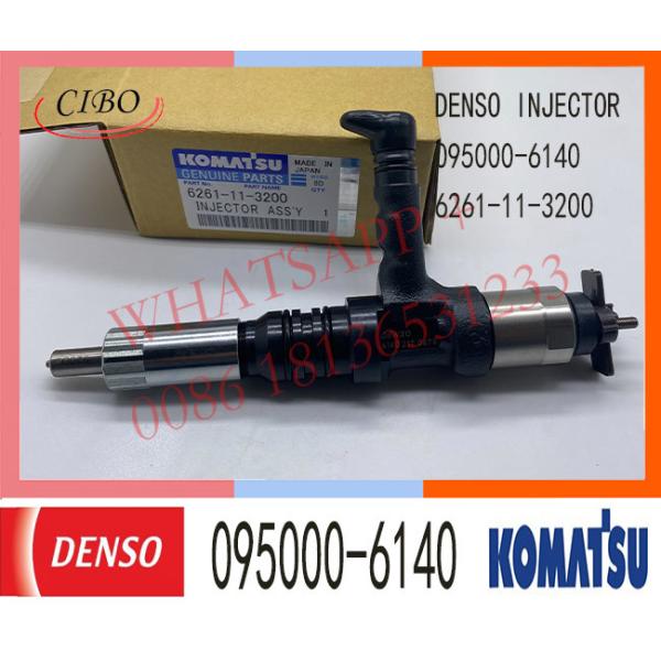 Buy Komatsu PC800-8 SAA6D140 Engine Diesel Fuel Injector 6261-11-3200 095000-6140 at wholesale prices