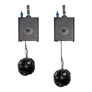 3m DMX Winch RGB LED Kinetic Ball Football Lifting Ball Light for Party