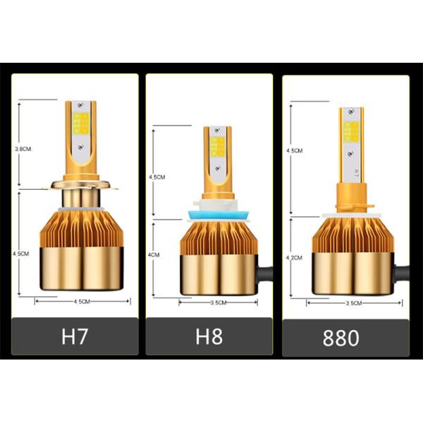 White Gold Color 12V 10000LM H4 H7 H1 H8 H9 H11 Led Car Headlight 3000K 6000K Dual Color Led Headlamp Auto Bulbs