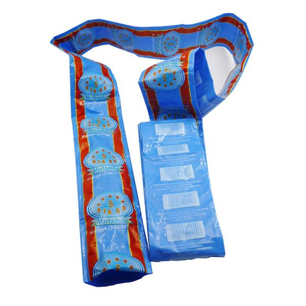 Buy Artificial Sausage Shell Colorful Customized Flexography Printing Brand Logo Meat Packaging Sausage Casings at wholesale prices