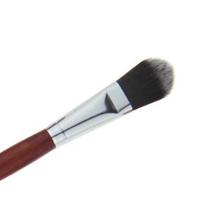 Wooden Handle Foundation Stippling Brush With Mixed Nylon Hair