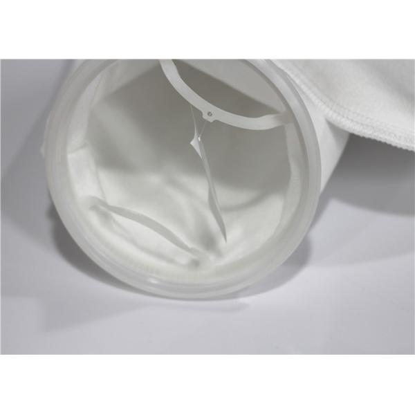 Oil 200 Micron Filter Bag , Industrial Filter Socks Polyester Material White Color