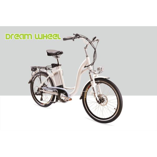 250W 24" Ladies Electric Urban Bike With Shimano Derailleur